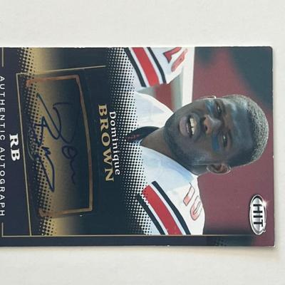 Dominique Brown signed autographed card
