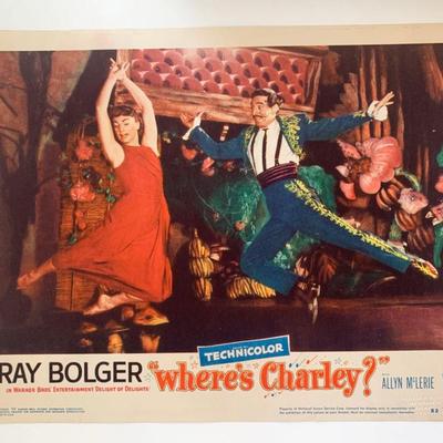 Where's Charley?
original 1952 vintage lobby card