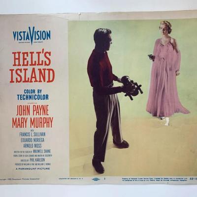 Hell's Island
original 1955 vintage lobby card