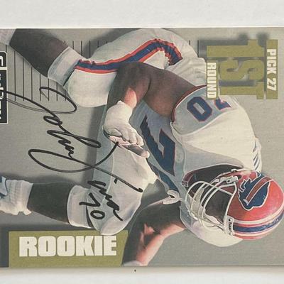John Fina signed 1992 Skybox  #357 trading card
