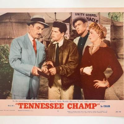 Tennessee Champ original 1954 vintage lobby card