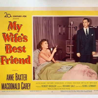 My Wife's Best Friend original 1952 vintage lobby card