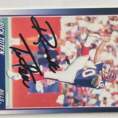 Buffalo Bills Rick Tuten 1990 Score signed trading card