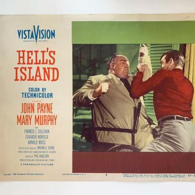 Hell's Island
original 1955 vintage lobby card