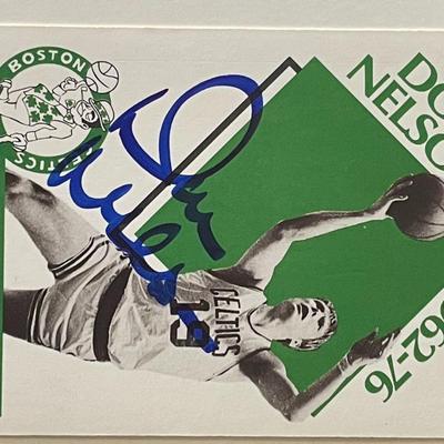 Boston Celtics Don Nelson 1990 NBA #345 signed trading card