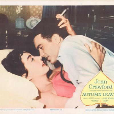 Autumn Leaves 1956 original vintage lobby card