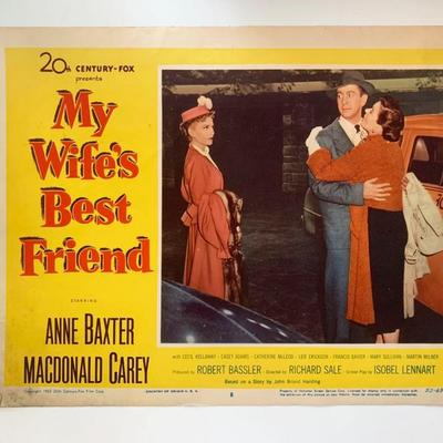My Wife's Best Friend original 1952 vintage lobby card