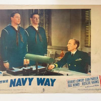 The Navy Way original 1954 vintage lobby card