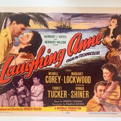 Laughing Anne original 1954 vintage lobby card