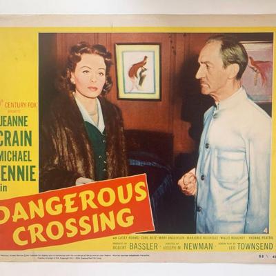 Dangerous Crossing original 1953 vintage lobby card