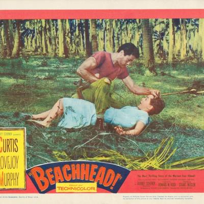 Beachhead! 
1954 original vintage lobby card