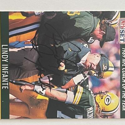 Green Bay Packers Lindy Infante signed NFL Pro Set #3 trading card