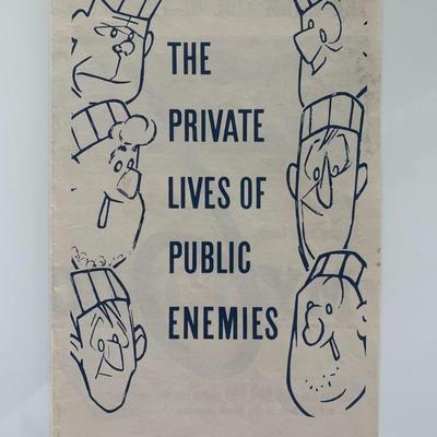The Private Lives Of Public Enemies unsigned program