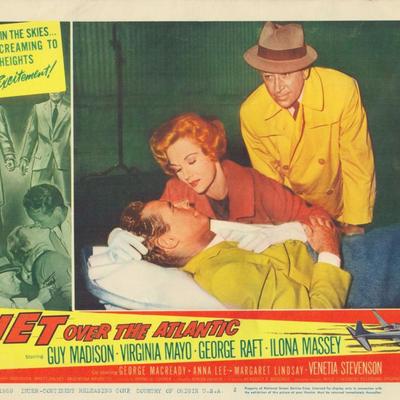 Jet Over the Atlantic 1959 original vintage lobby card