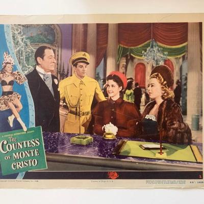 The Countess of Monte Cristo original 1948 vintage lobby card