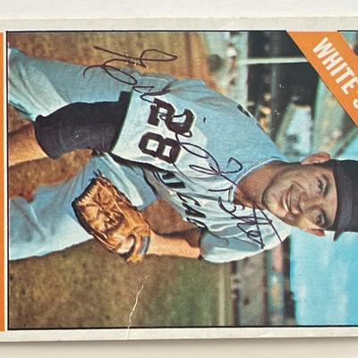Chicago White Sox Eddie Fisher 1963 Topps signed trading card