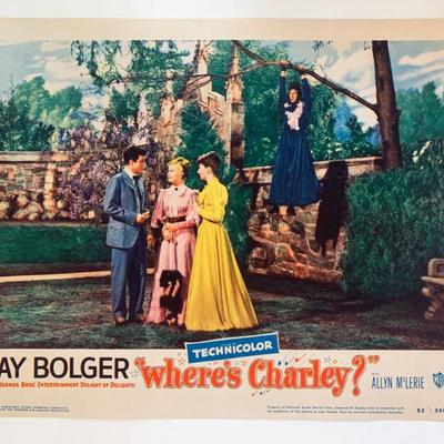 Where's Charley?
original 1952 vintage lobby card