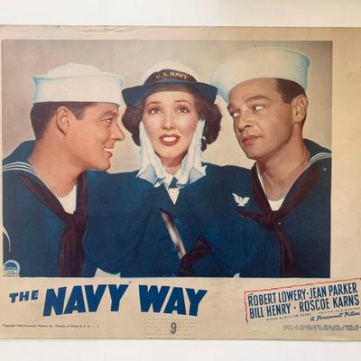The Navy Way original 1954 vintage lobby card