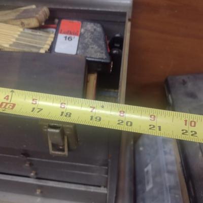 Metal Multi-Drawer Toolbox with Contents