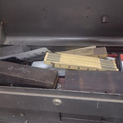 Metal Multi-Drawer Toolbox with Contents