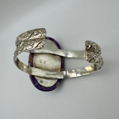 Sterling Jewelry with Turquoise Signed CC