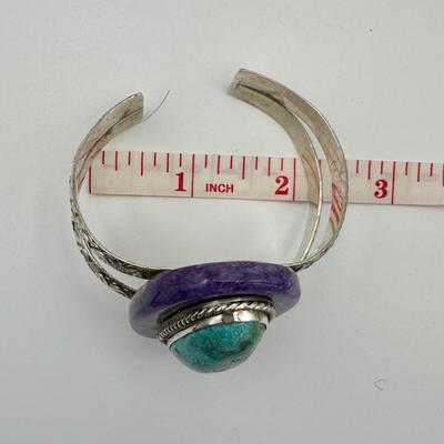 Sterling Jewelry with Turquoise Signed CC