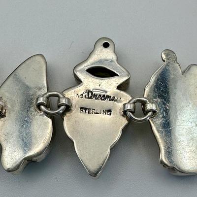 “The Dreamer” Sterling Jewelry with sea glass quartz & peridot