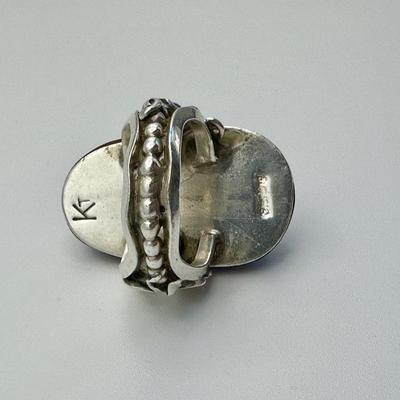 Sterling Jewelry Ring with Turquoise & Amethyst