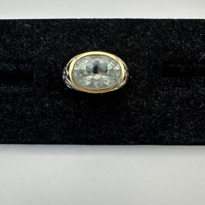 Signed Sterling & 18kt Jewelry ring by Lorenzo