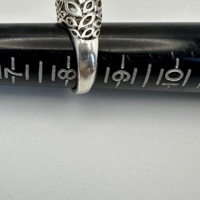 Signed Sterling & 18kt Jewelry ring by Lorenzo
