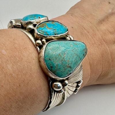 Adam Fierto signed Navajo Sterling Jewelry with Turquoise