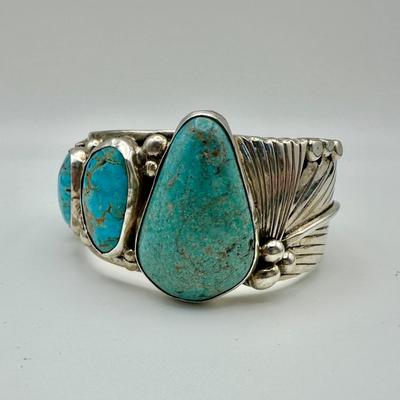 Adam Fierto signed Navajo Sterling Jewelry with Turquoise