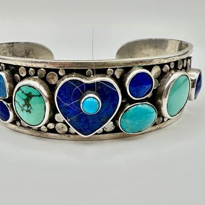 “The Dreamer” Sterling Jewelry with Turquoise & Lapis