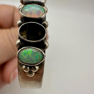 Signed Ganado Navajo Sterling Jewelry with Turquoise & opals