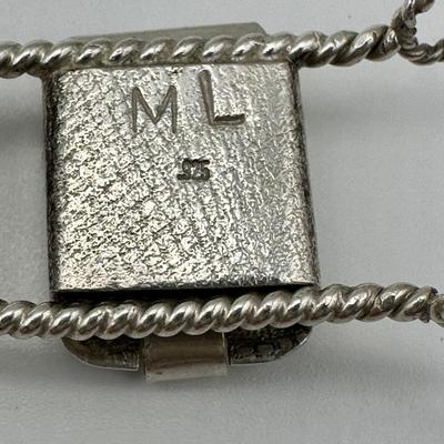 Signed ML Sterling Jewelry with Turquoise