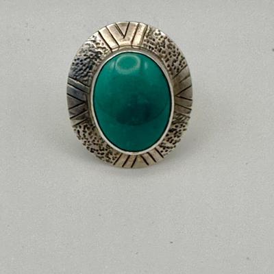 “The Dreamer” Sterling Jewelry Ring with Turquoise