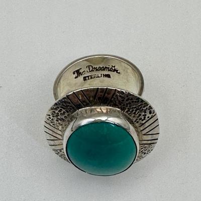 “The Dreamer” Sterling Jewelry Ring with Turquoise