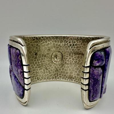 Signed K Sterling Cuff Jewelry with Turquoise