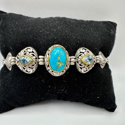 Sterling Jewelry with Turquouse attributed to Sarda