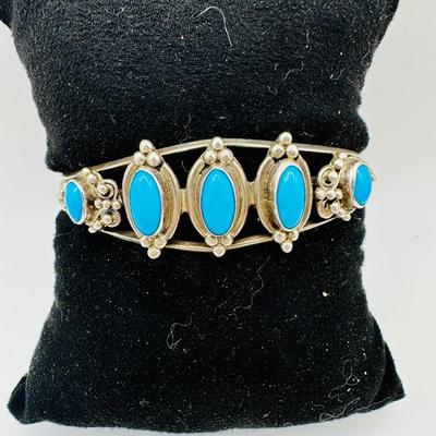 Signed Sterling Jewelry with Turquoise