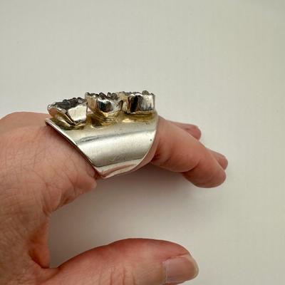 Silver tone Jewelry with Druzy quartz