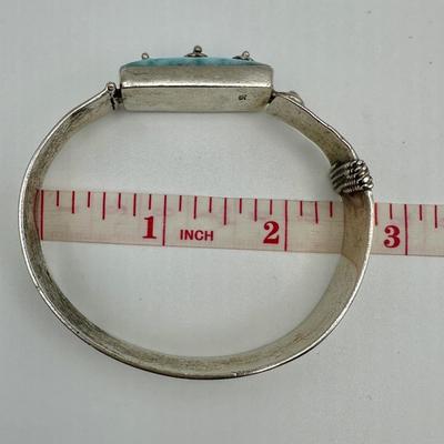 Sterling Jewelry Cuff with Larimar