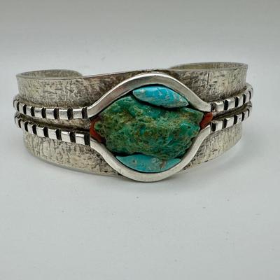 Signed K Sterling Jewelry with Turquoise