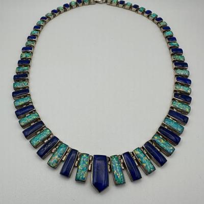 Sterling Jewelry with Lapis & Opal