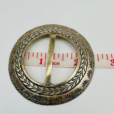 Sterling Jewelry signed belt buckle