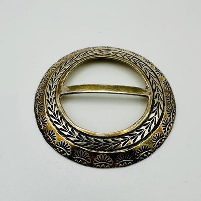 Sterling Jewelry signed belt buckle
