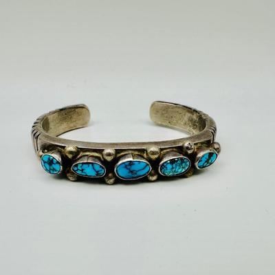 Sterling signed Jewelry with Turquoise