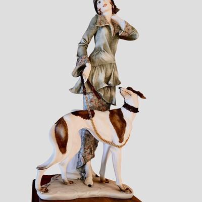 Giuseppe Armani Figure - Lady with Dog NO BOX