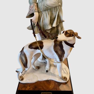 Giuseppe Armani Figure - Lady with Dog NO BOX