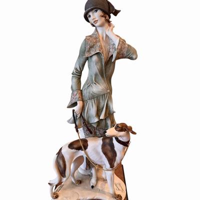 Giuseppe Armani Figure - Lady with Dog NO BOX